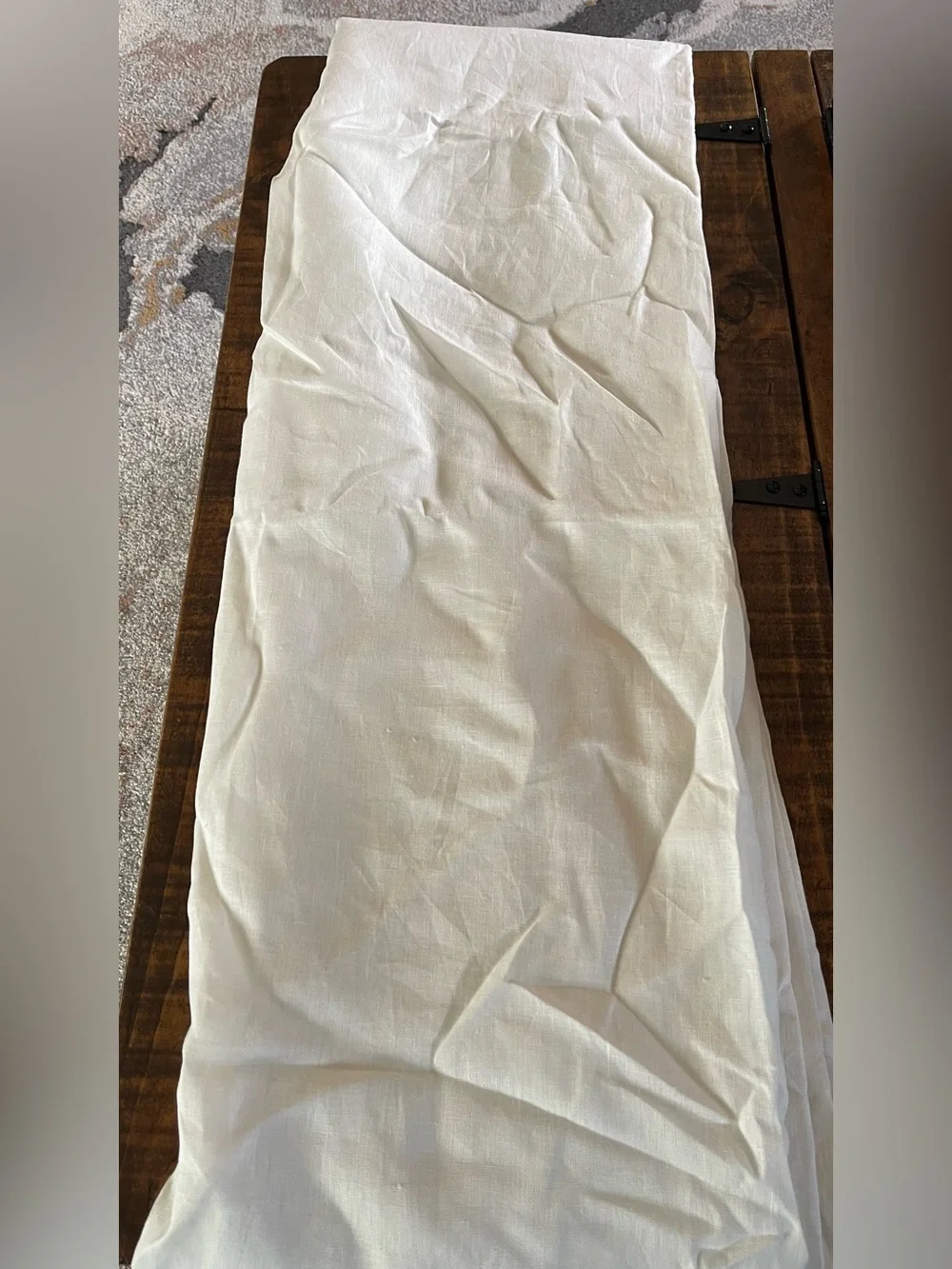 NWOT Quince European Linen Room Darkening Curtain - Single, 48 X 108 (Ivory)